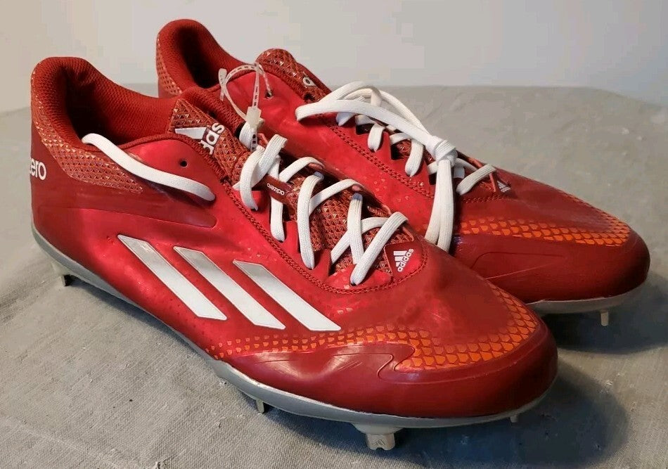 Adidas Mens Adizero Red Low Football Cleats Siz 14 New Without Box