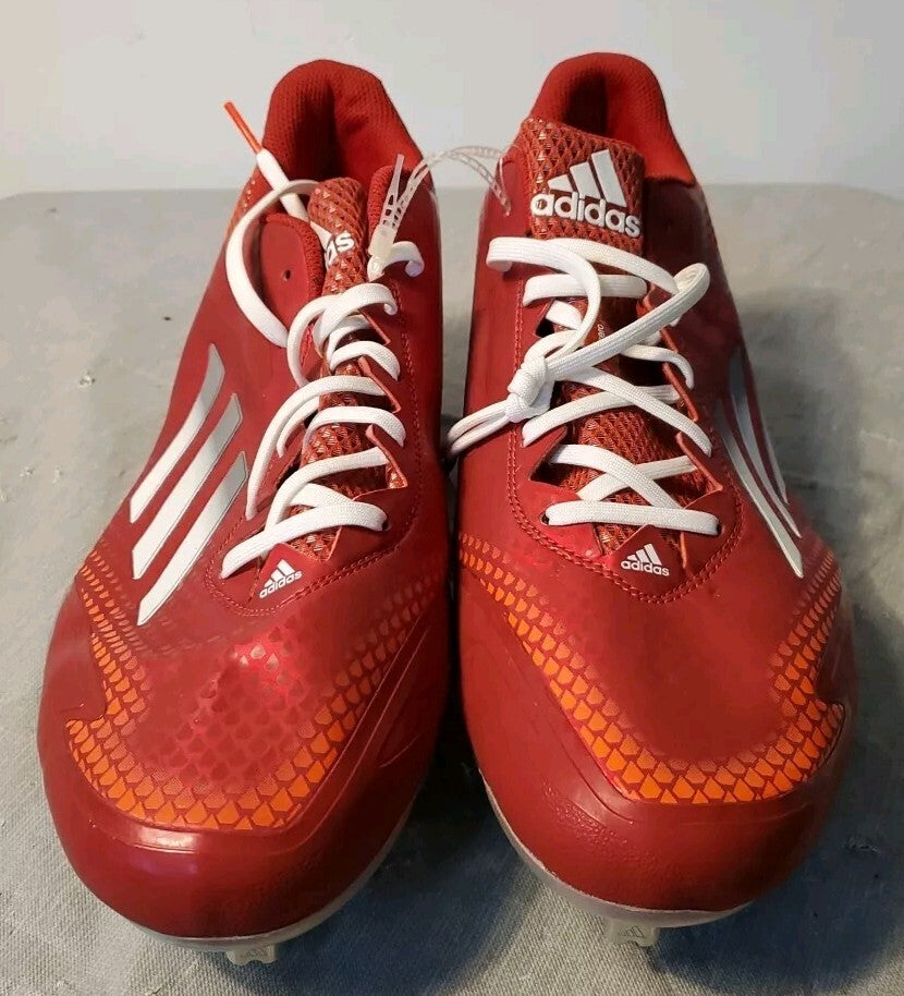 Adidas Mens Adizero Red Low Football Cleats Siz 14 New Without Box