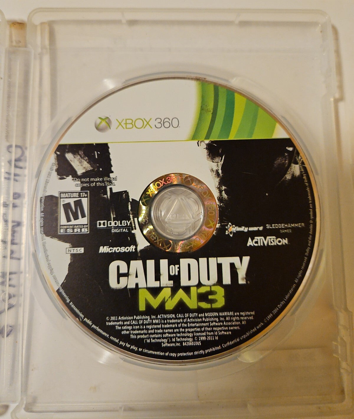 Call of Duty Modern Warfare 3 MW3 Microsoft Xbox 360