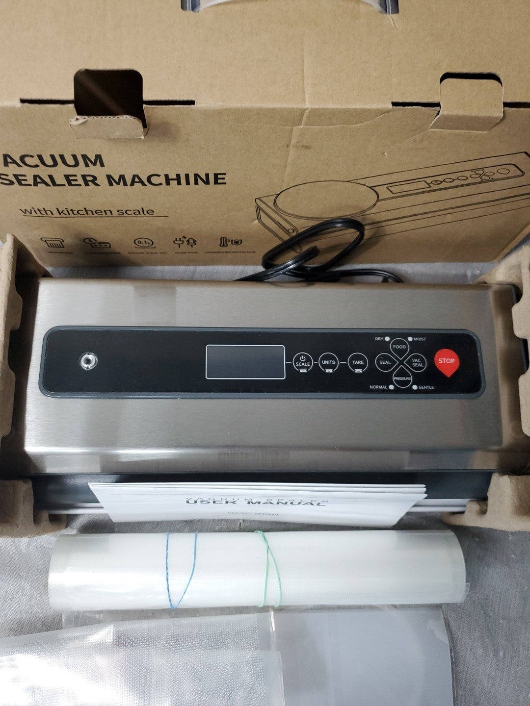 Vacuum Sealer Machine With Kitchen Scale Open Box