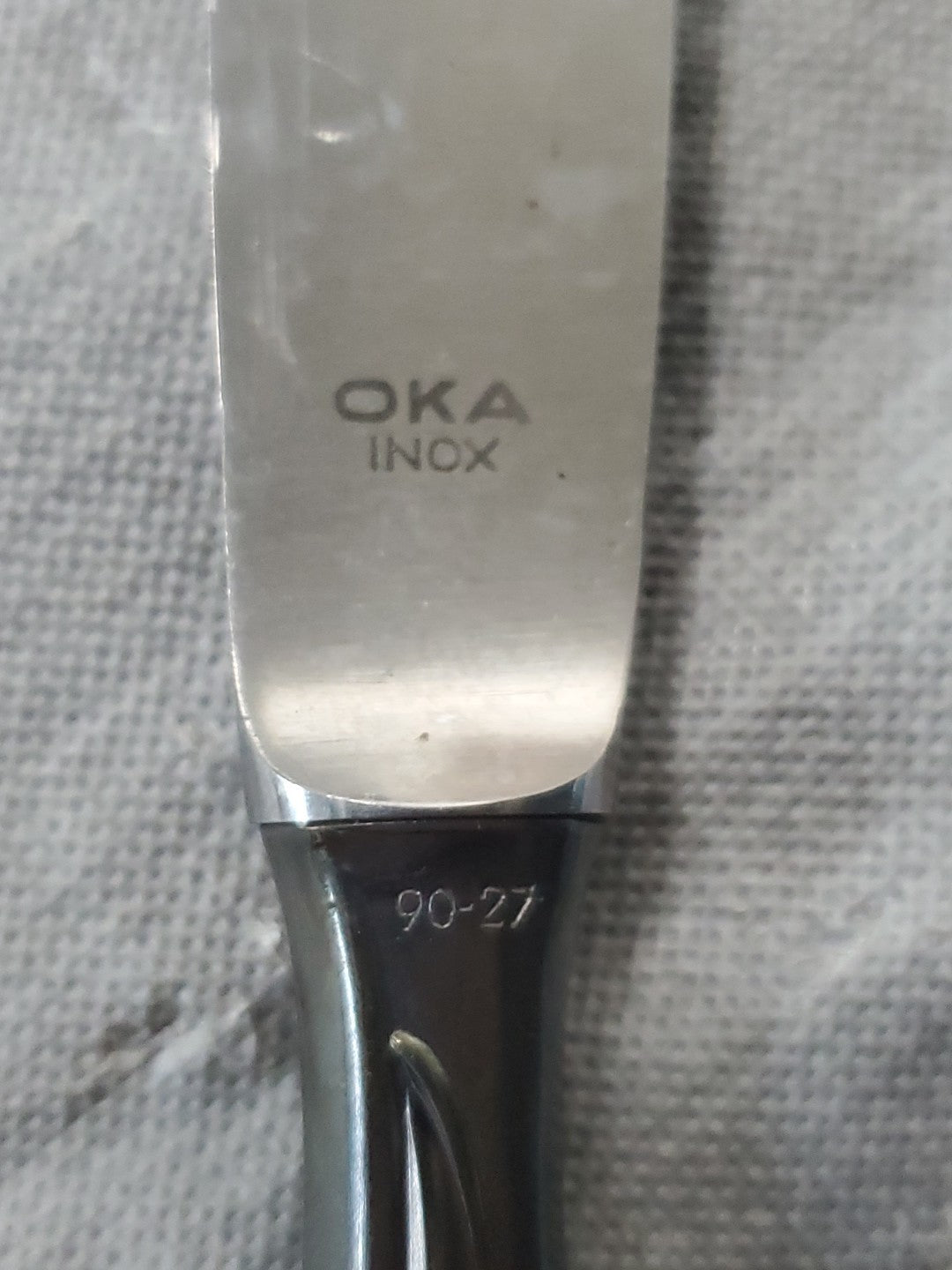 Vintage OKA 36 Piece Set With Case 90-45 Silver Flatware Set