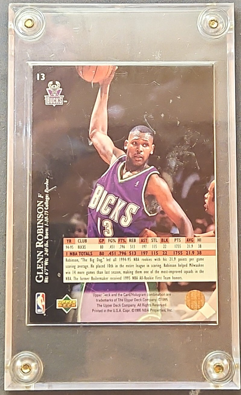 1994-95 Upper Deck Glenn Robinson #13 Two Basketball Cards Rookie Class Sealed