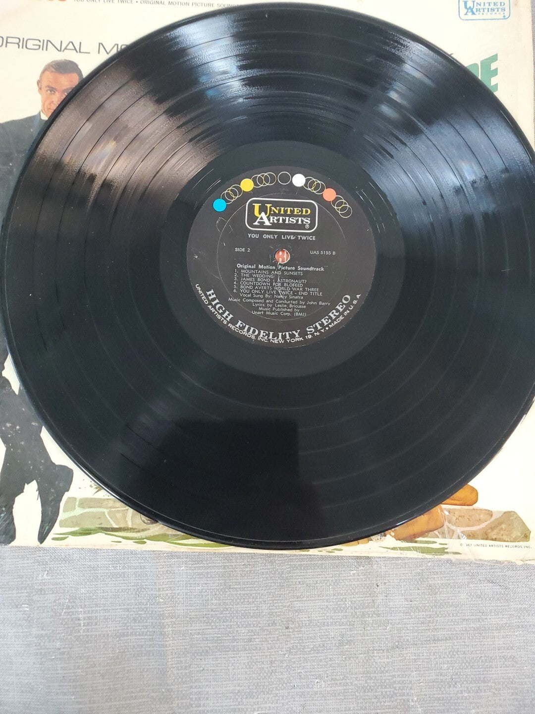 “You Only Live Twice" 1967 Original Motion Picture Soundtrack Vinyl LP