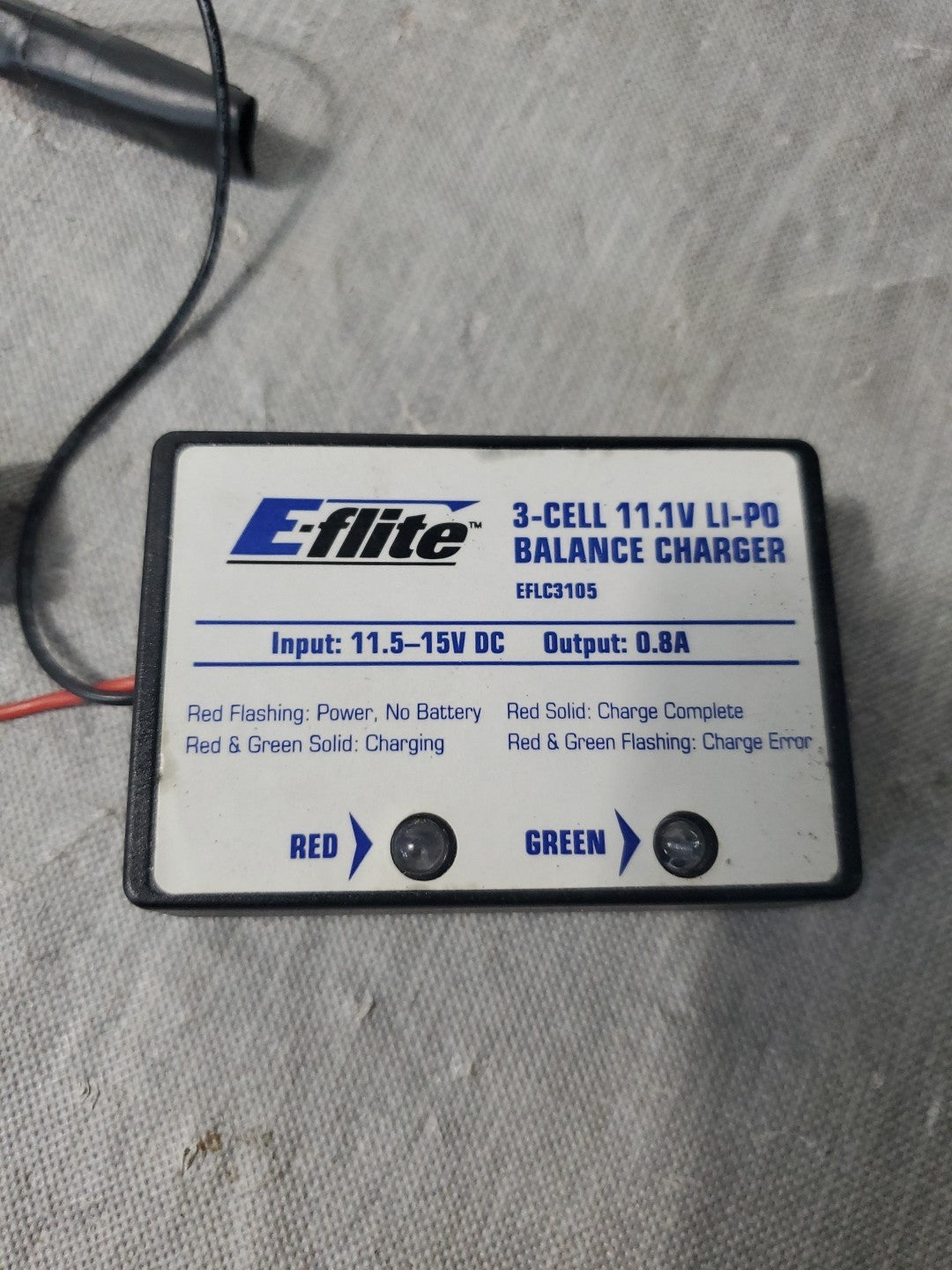 E-flite 3-cell 11.1v Li-po Balance Charger EFLC3105 Rc Charger