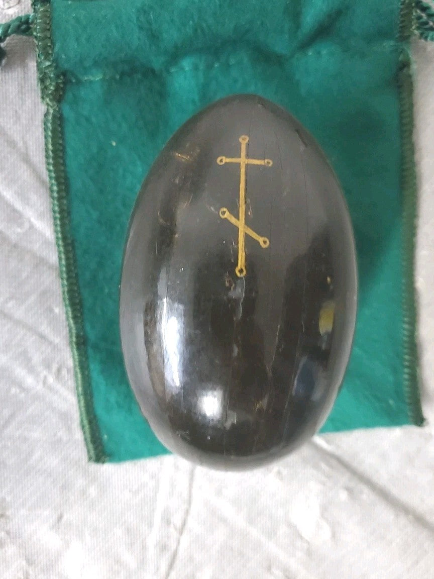 Vintage Russian Orthodox Church Wood Lacquer Egg