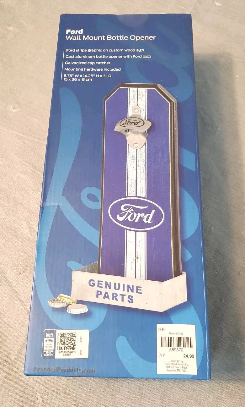Ford Wall Mount Bottle Opener 14.25 Inches