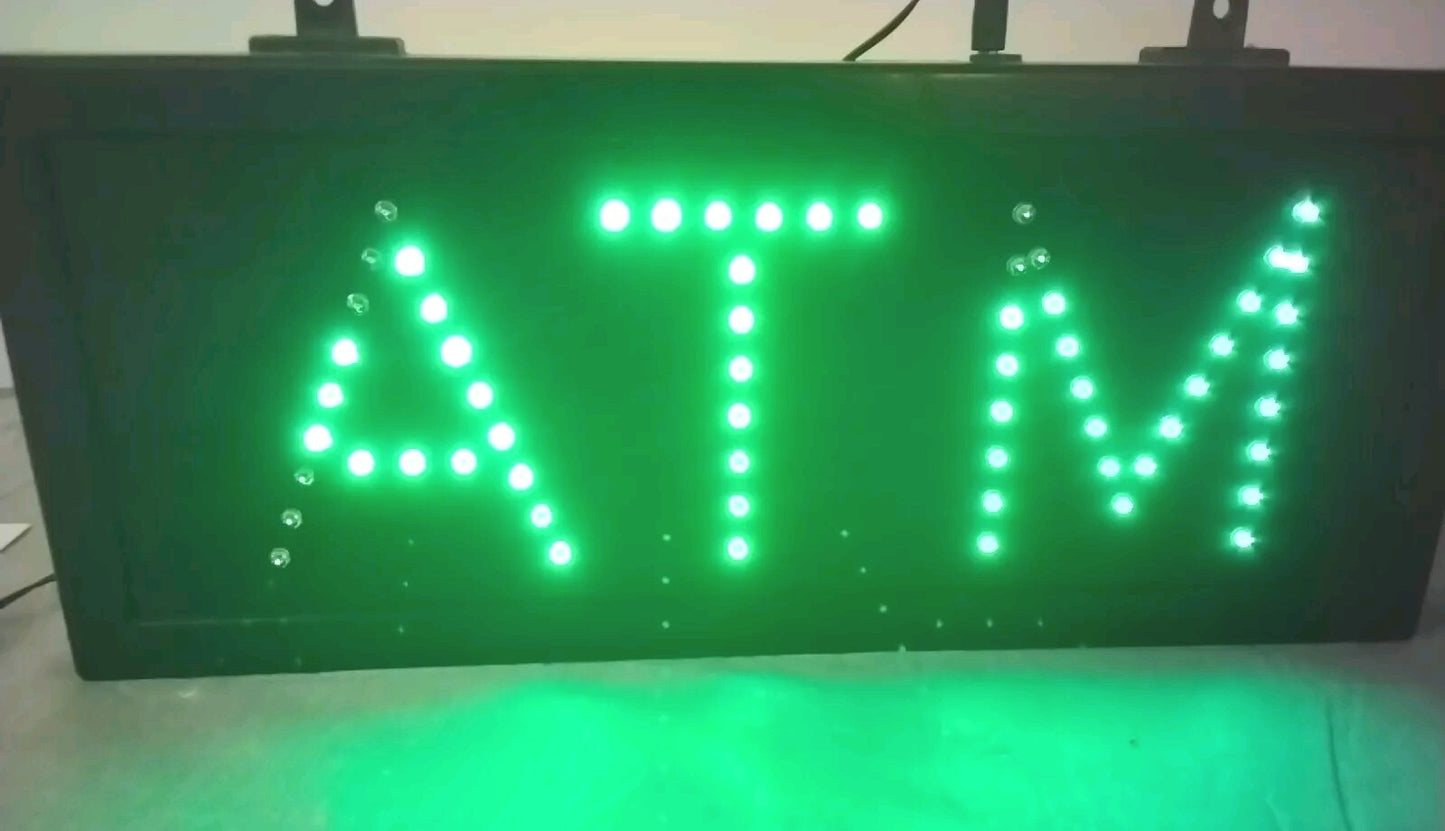 ATM Sign Led Green