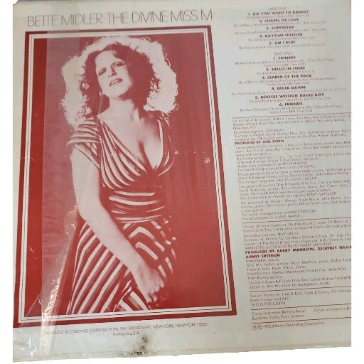 Bette Midler the divine miss m vinyl