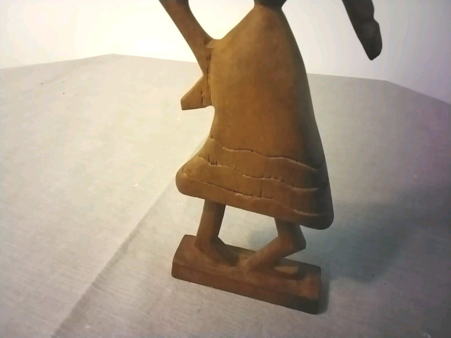Vintage Wood Carved Woman Mid Century Modern