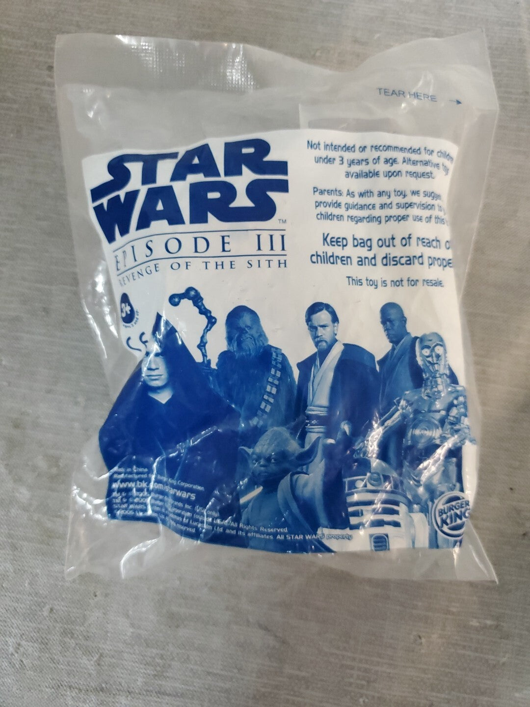 burger king star wars episode 3 toys