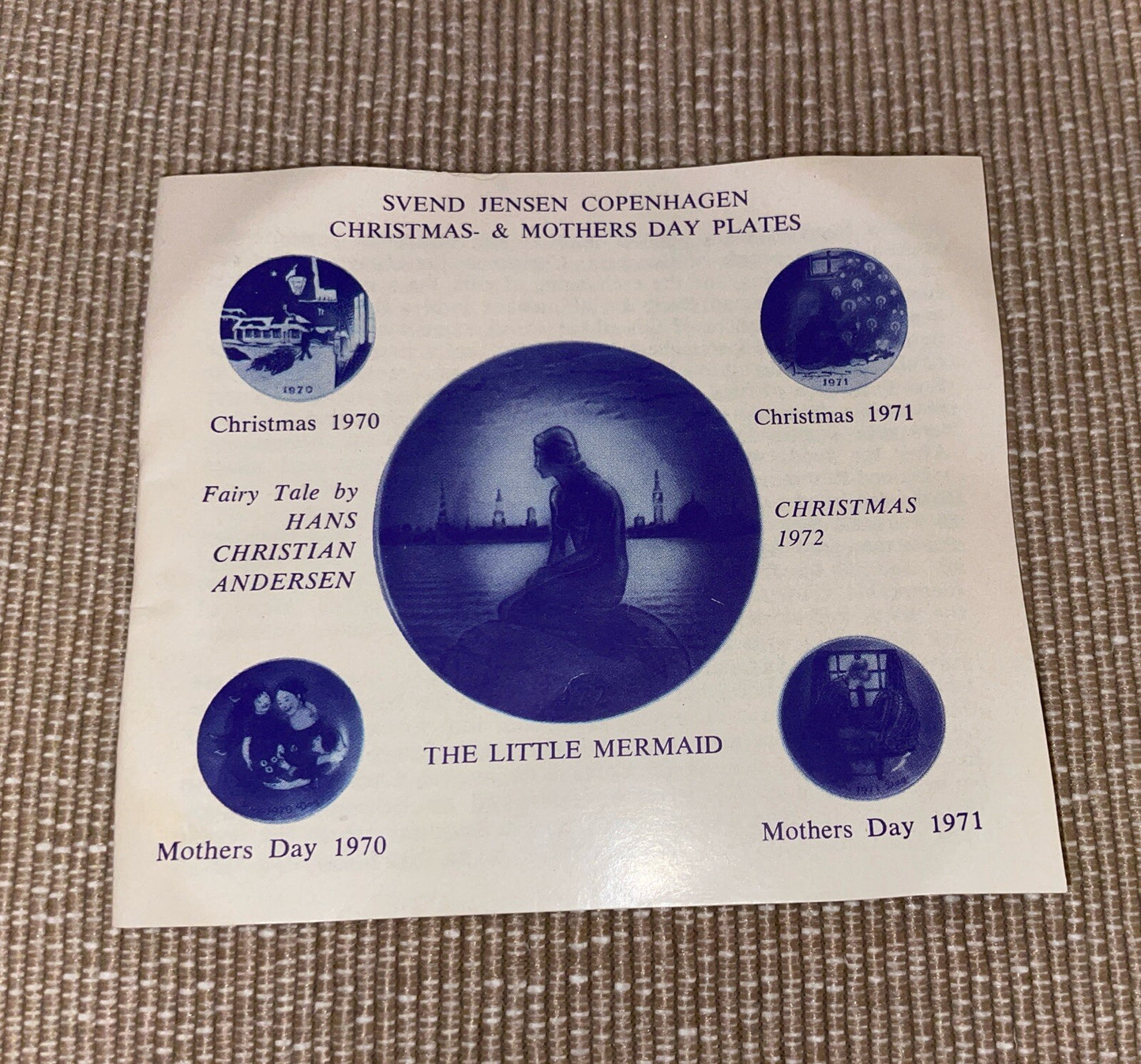 THE LITTLE MERMAID 1972, 3rd Edition. SVEND JENSEN COPENHAGEN