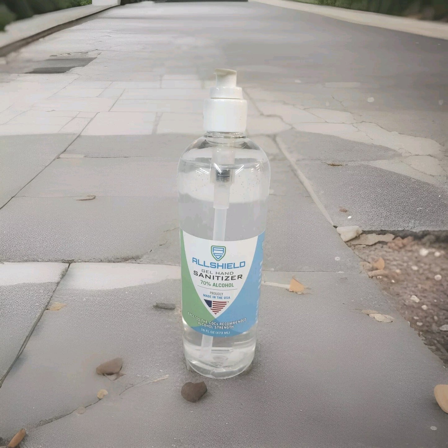 Allshield Gel Hand Sanitizer 70% Alcohol 16oz