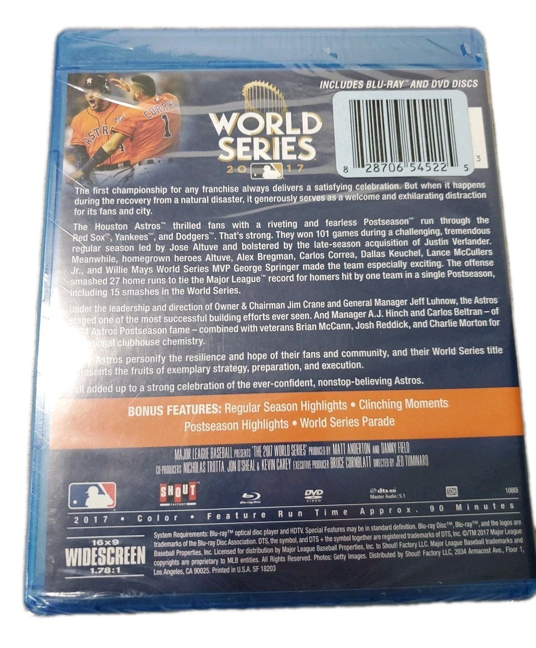 World Series Champions 2017 Blu-Ray Brand New Still Sealed