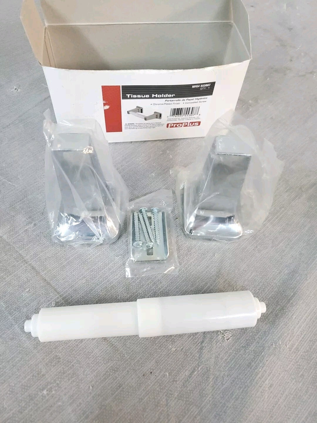 ProPlus Tissue/Toilet Paper Holder Chrome Plated Finish Item #553007