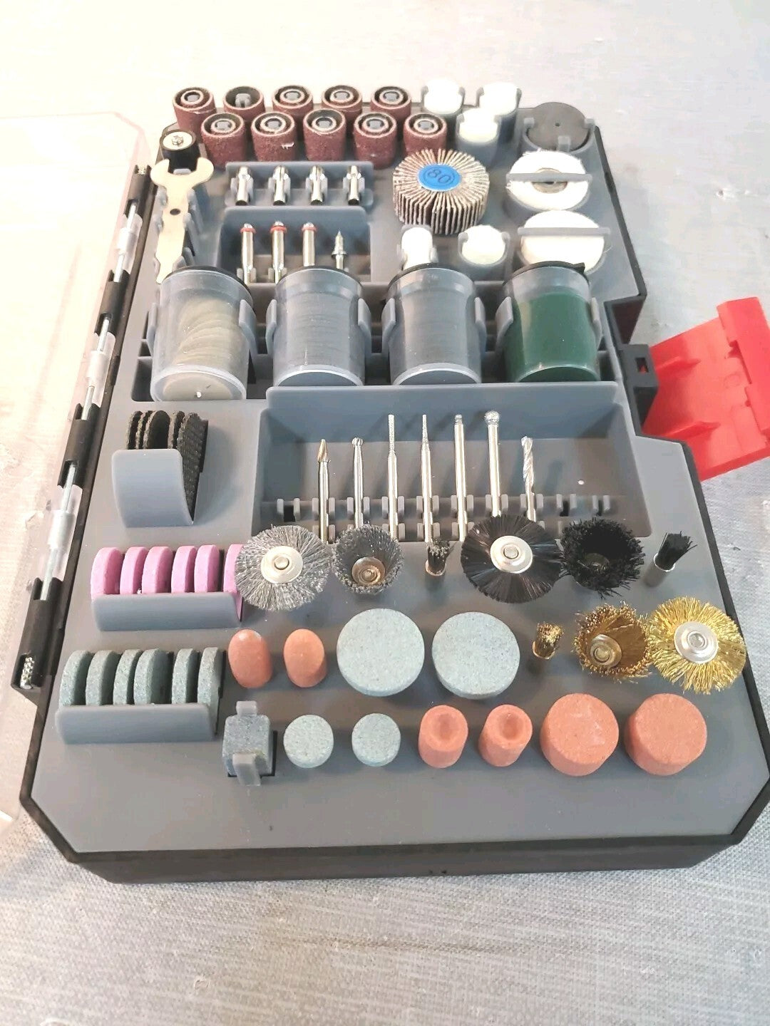 Hyper Tough 208 Piece Rotary Tool Accessory Kit with Storage Case