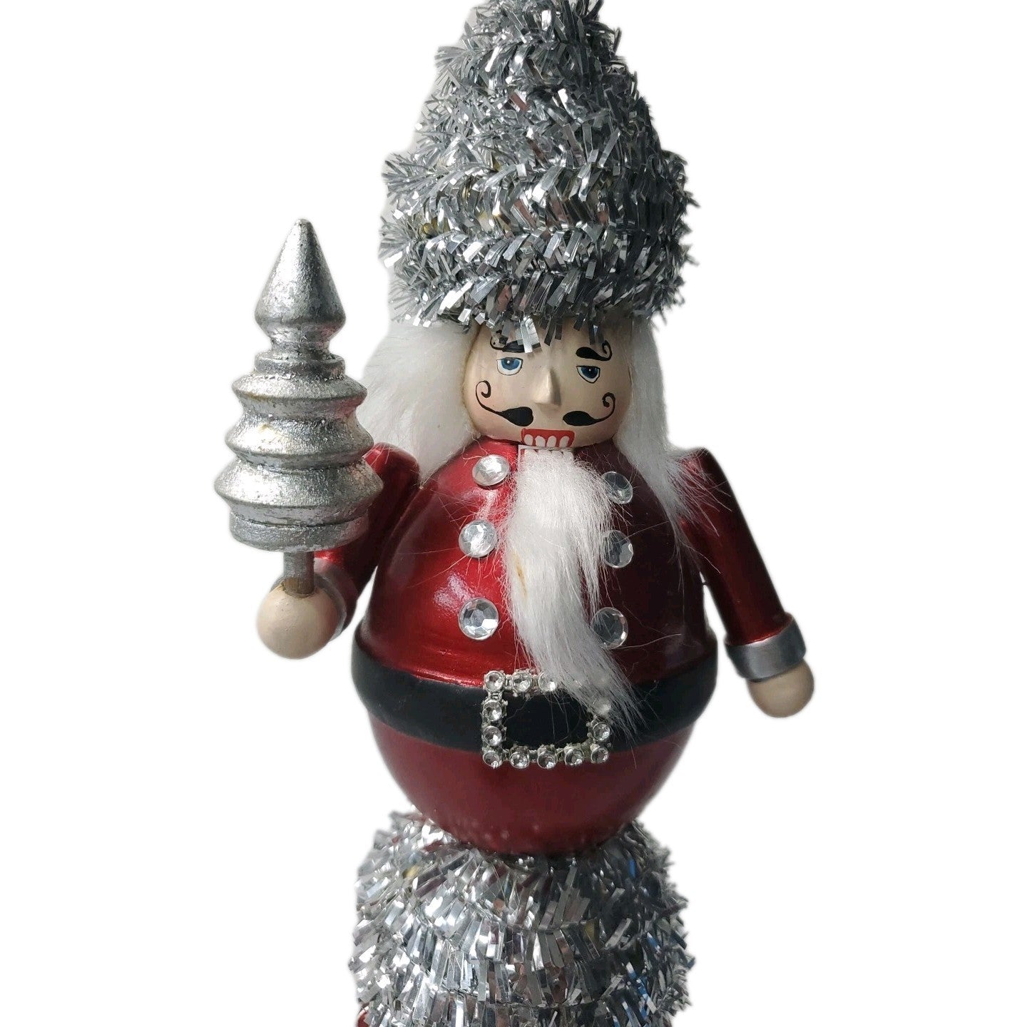 Cracker Barrel Wooden Nutcracker 14" I Love Snow Days Collection Great Condition