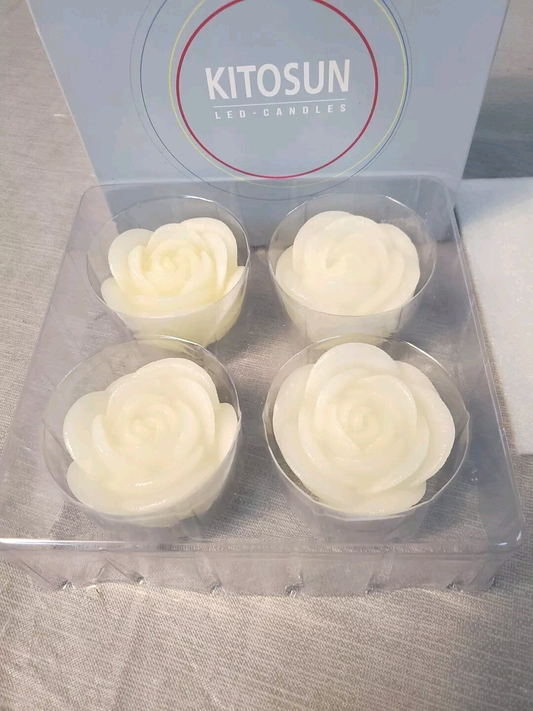 Kitosun Led Rose Shape FloatingCandles For Bath