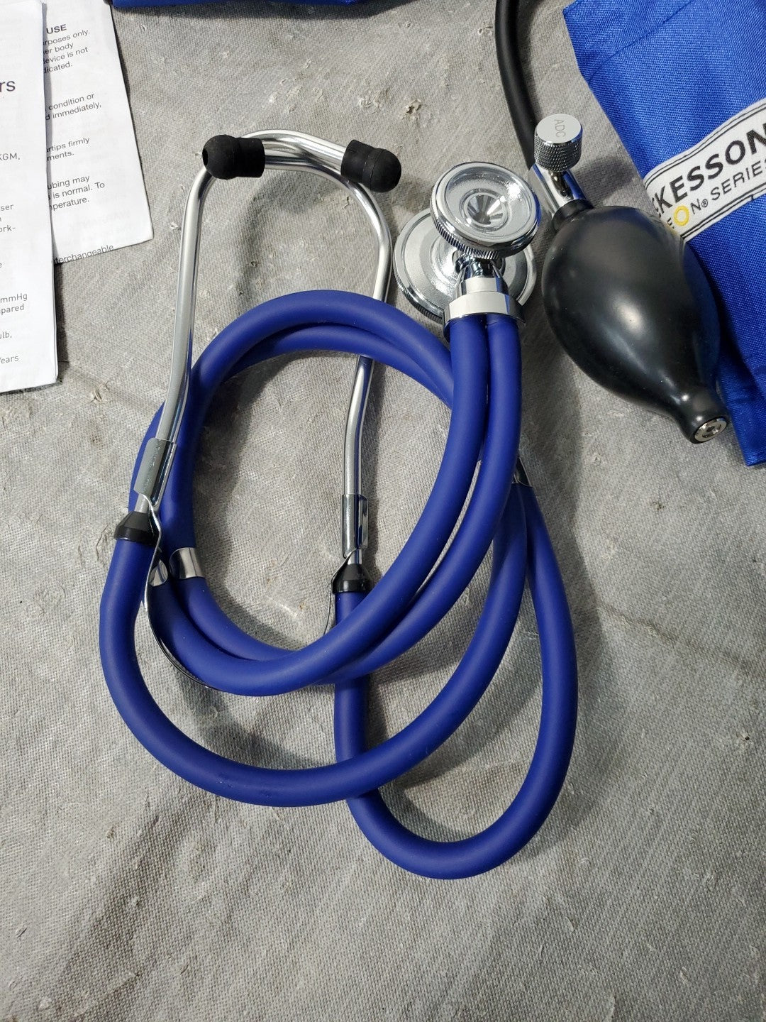 Mckesson Sprague Rappaport Stethoscope And Sphygmomanometer And Case