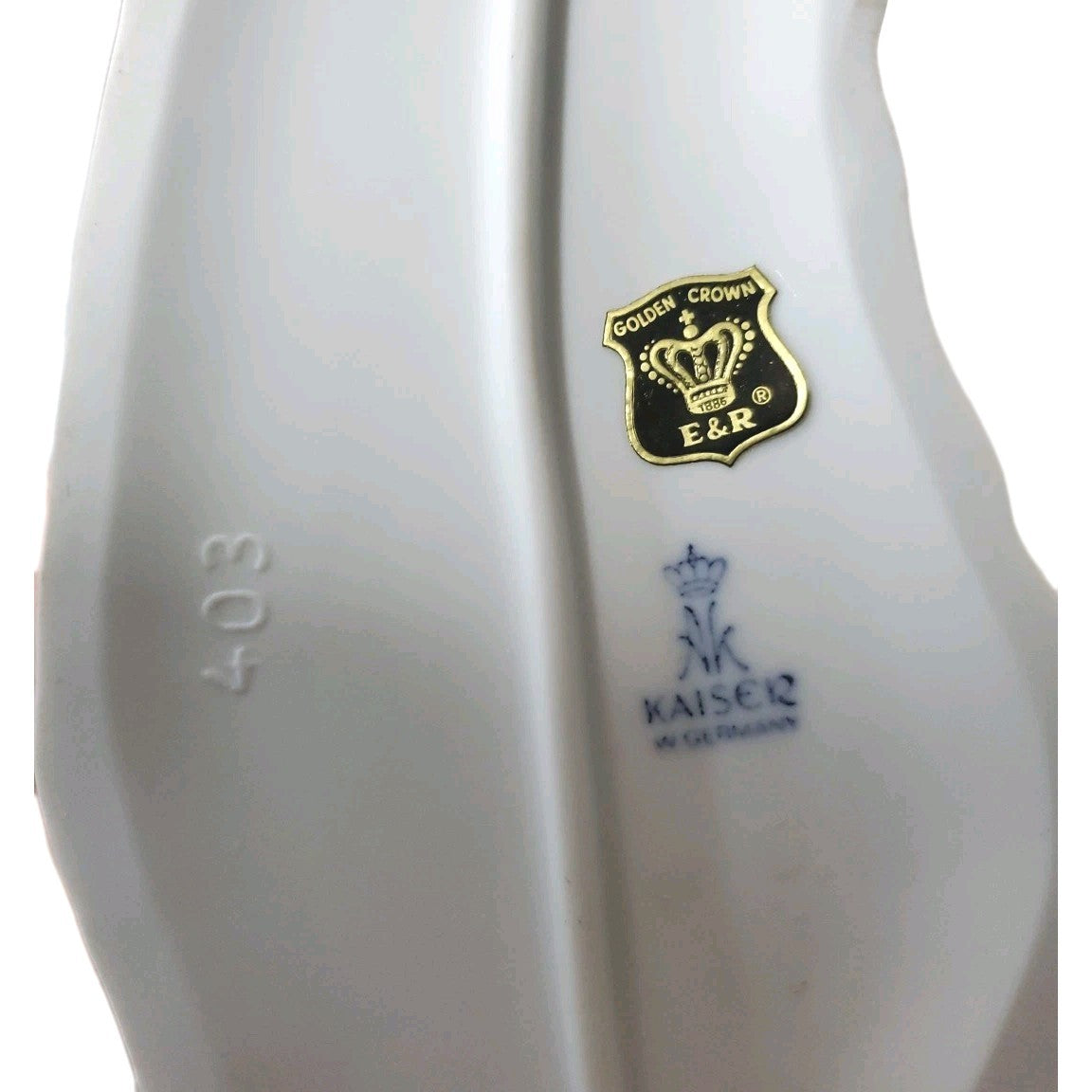 Kaiser Mare And Foal 403 Golden Crown E & R Made In W. Germany 8.5" High