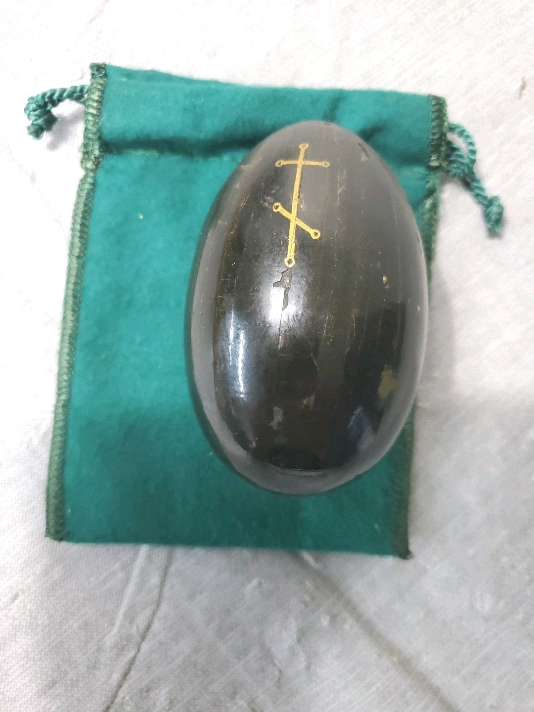 Vintage Russian Orthodox Church Wood Lacquer Egg