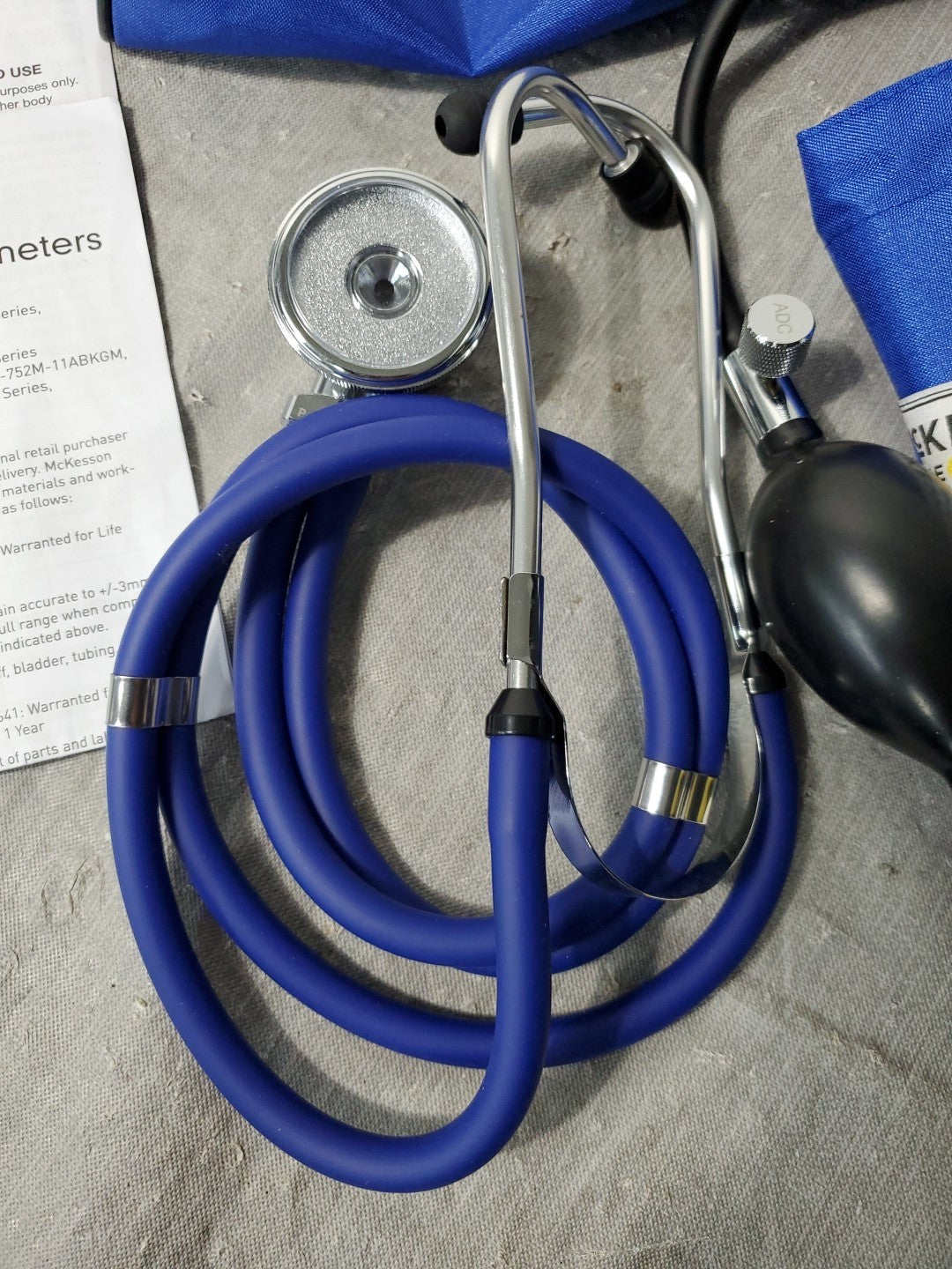 Mckesson Sprague Rappaport Stethoscope And Sphygmomanometer And Case