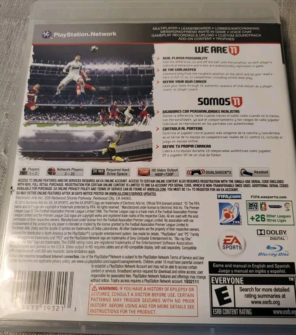 FIFA Soccer 11 (Sony PlayStation 3, 2010)