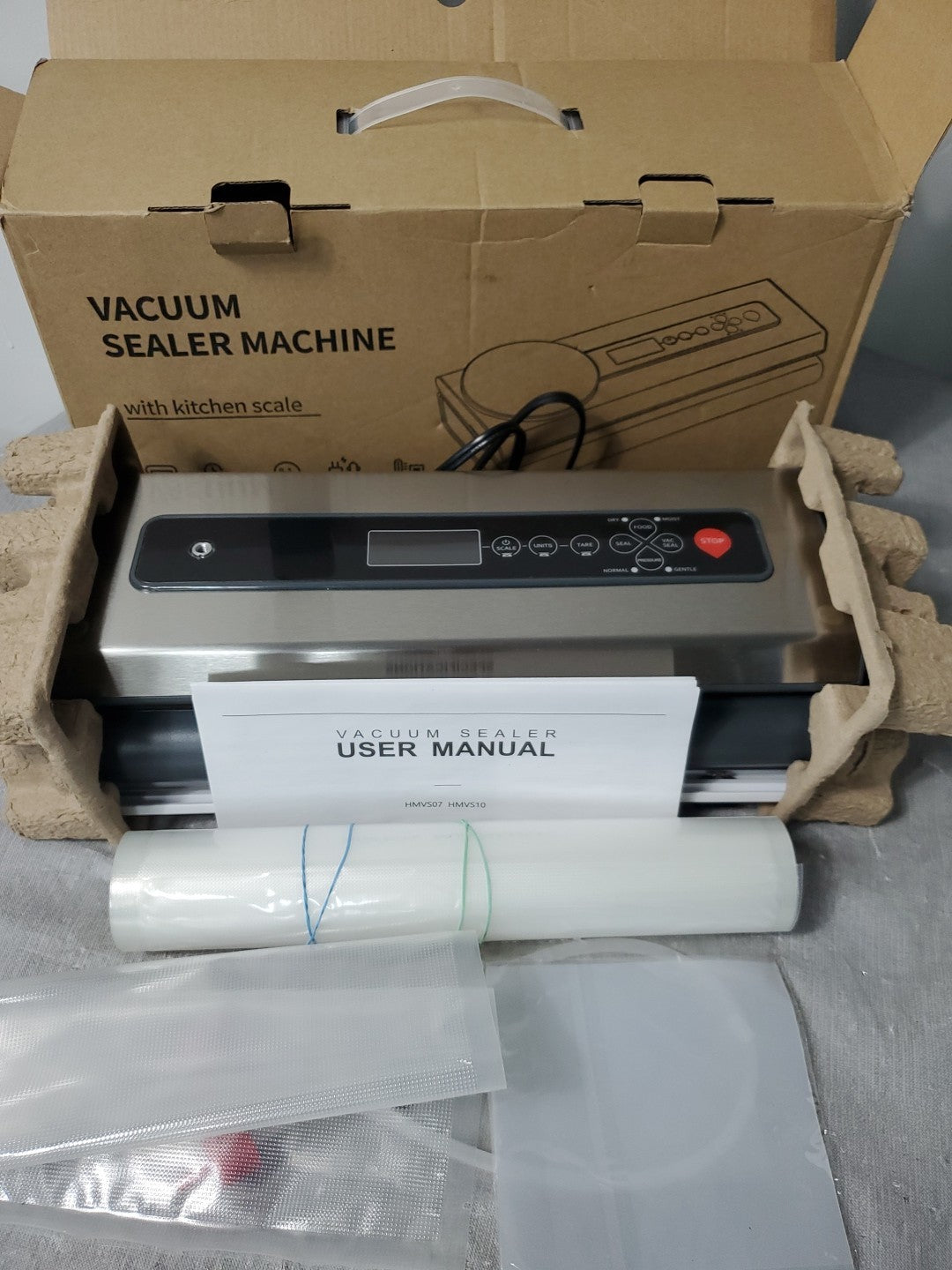 Vacuum Sealer Machine With Kitchen Scale Open Box