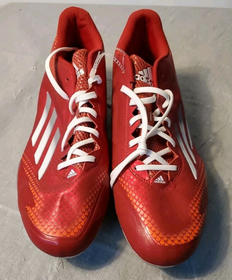 Adidas Mens Adizero Red Low Football Cleats Siz 14 New Without Box