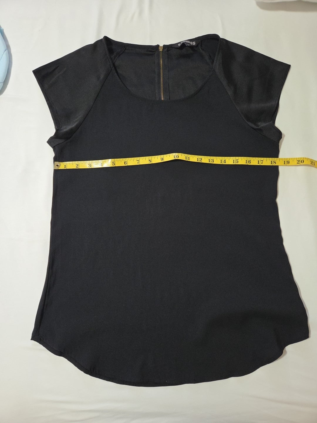 Express Shirt Women's Xs Blush And S Black Top Short Sleeve Blouse .