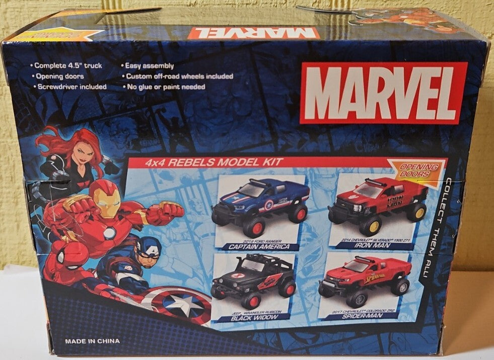 Marvel 2019 Ford Ranger CAPTAIN AMERICA 4x4 Rebels Model Kit! Die-Cast Metal!