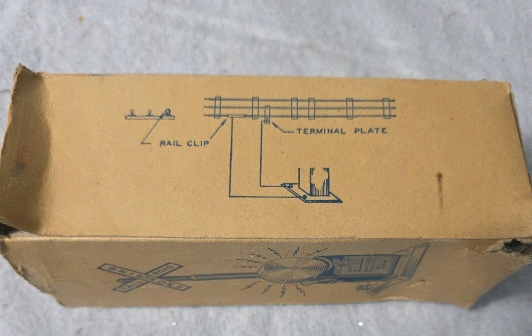 Marx 418 Railroad Crossing Signal Ringing Bell With Original Box O Gauge