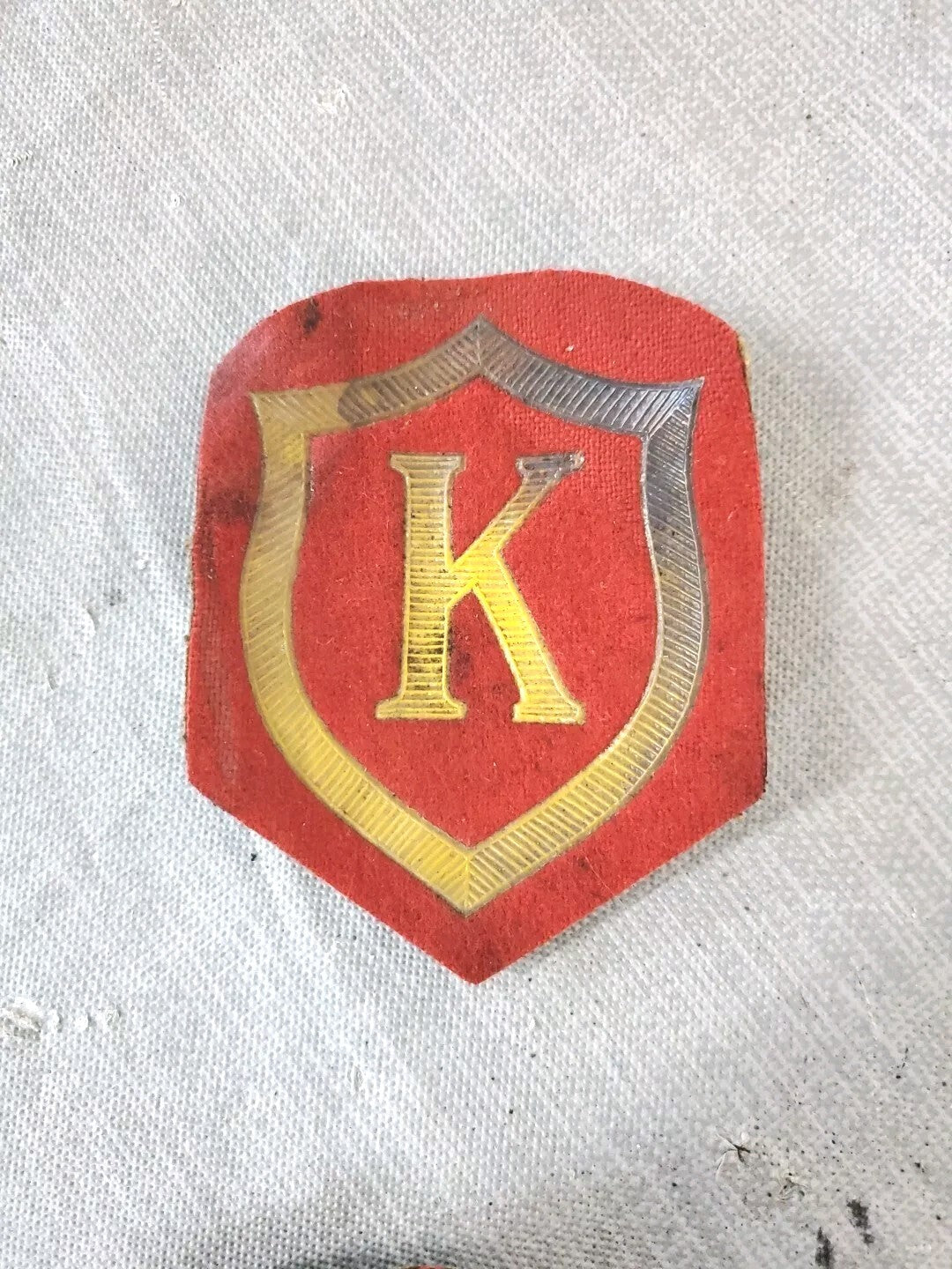 Vintage Soviet Union Military Patch With Letter K LOT OF 2