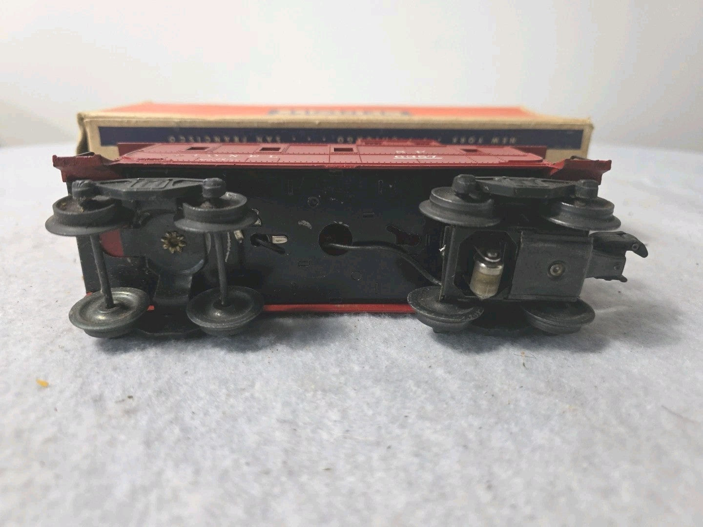 Vtg 1947 Post War Lionel Lines O Gauge 6357 Caboose In The Original Box Nice!!