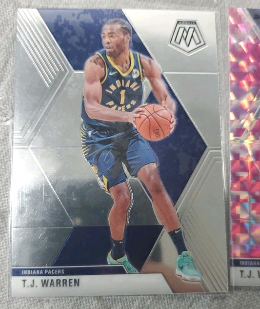 Lot Of 3 T.J. Warren 2 Panini 1 Donruss 2019-2020