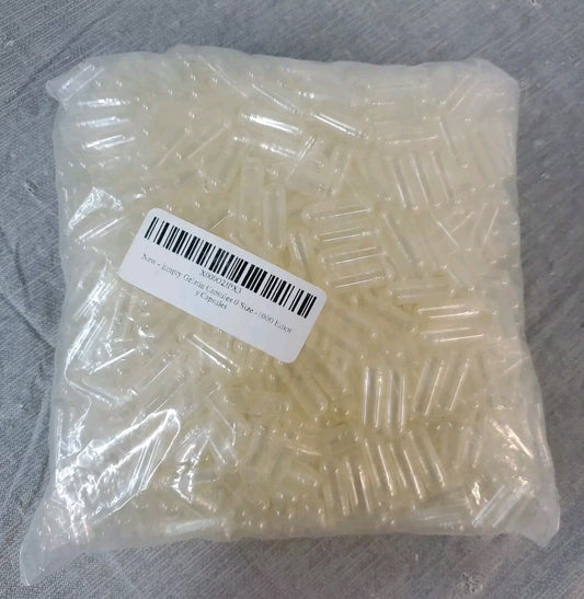 1000 empty gelatin capsules size 0