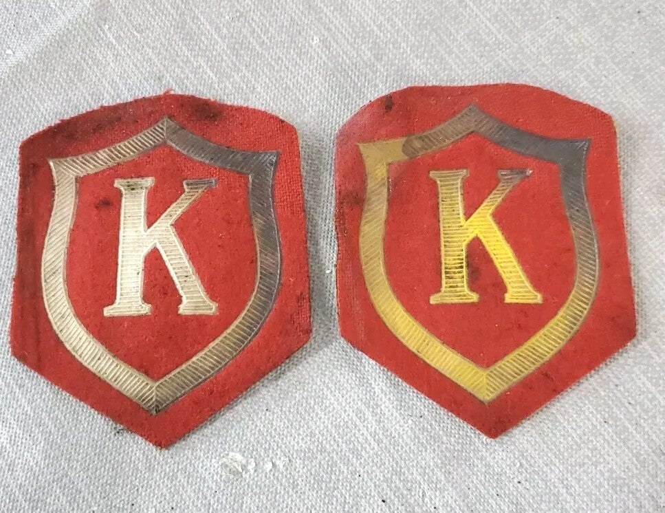 Vintage Soviet Union Military Patch With Letter K LOT OF 2