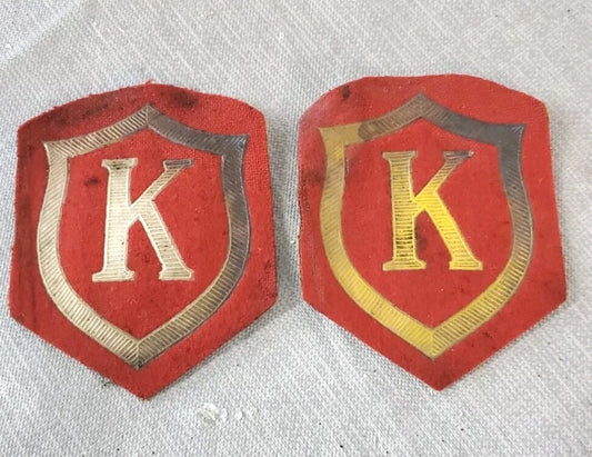 Vintage Soviet Union Military Patch With Letter K LOT OF 2