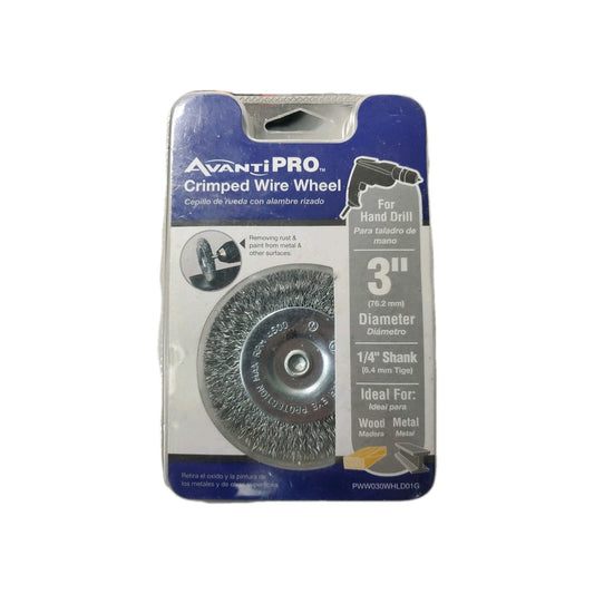 Avantipro Crimped Wire Wheel 3" 1/4 Shank
