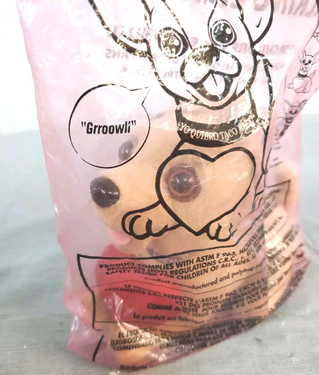 taco bell talking chihuahua plush