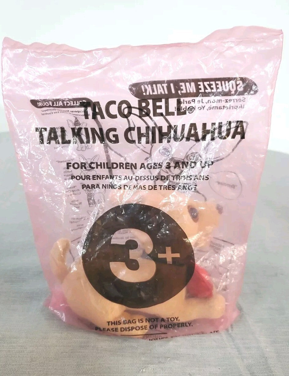 taco bell talking chihuahua plush