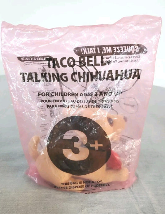 taco bell talking chihuahua plush