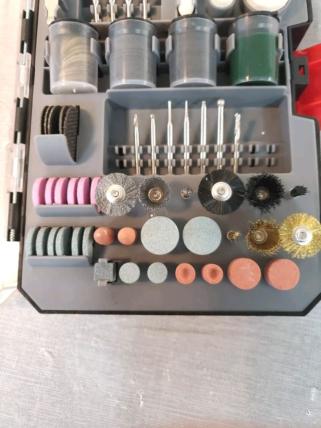 Hyper Tough 208 Piece Rotary Tool Accessory Kit with Storage Case