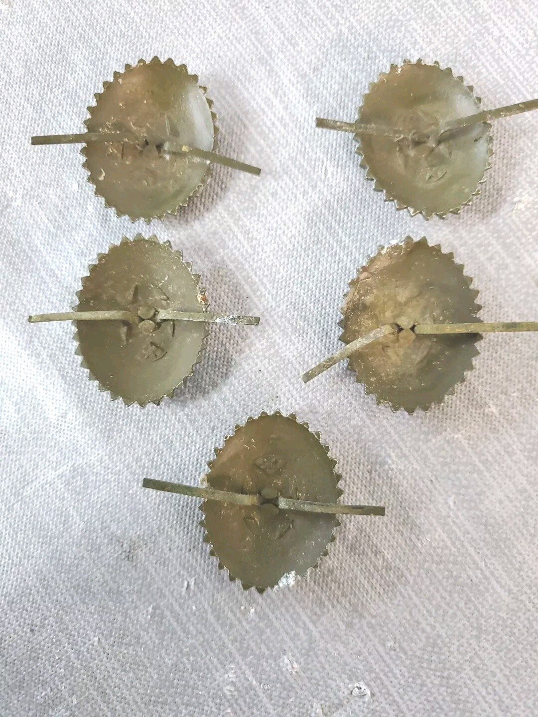 Vintage USSR Field Officer Green Hat Badge Lot Of 5