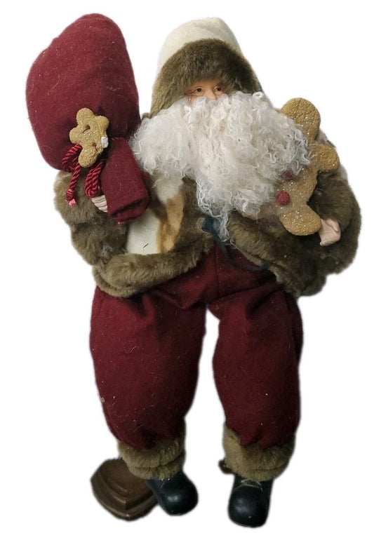 Vintage Ledge Sitting Santa Claus 16"