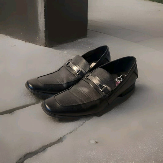 Calvin Klein Slip-on Mens Black Dress Shoes Size 10.5
