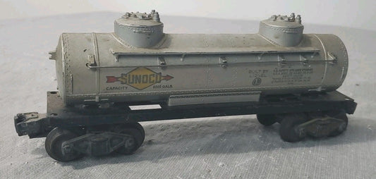 Lionel Postwar Sunoco Double Domed Tank O Gauge Tank Car 6465