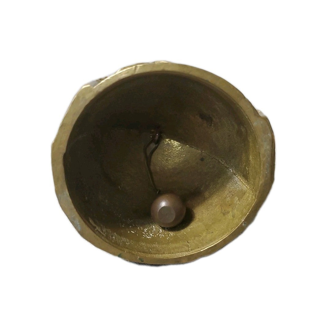 Antique English Victorian Brass Female Bell 5 1/2 " Rare Vintage