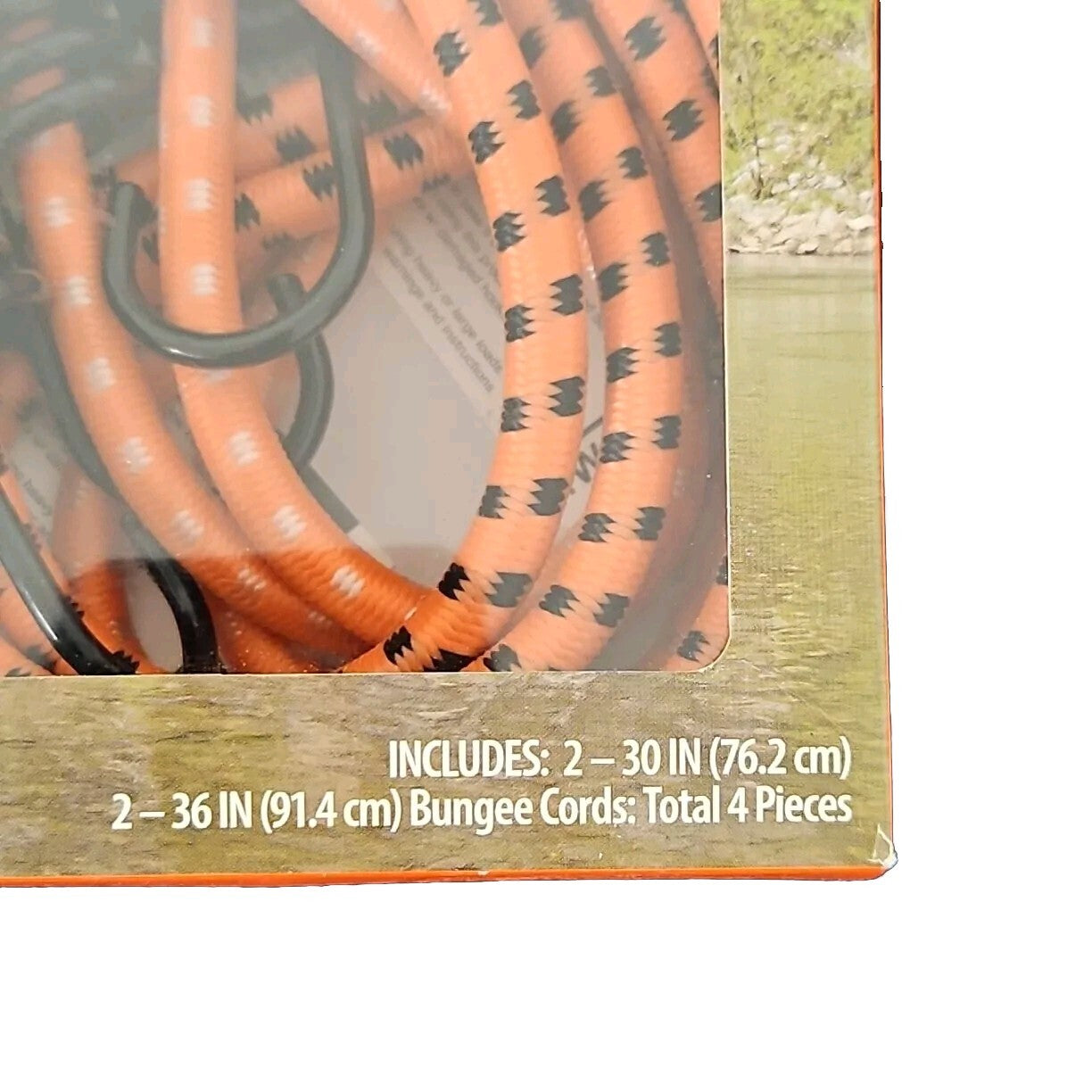 Ozark Trail Rubber Bungee Cords 4 Count Box 2-30 inch 2-36 inch