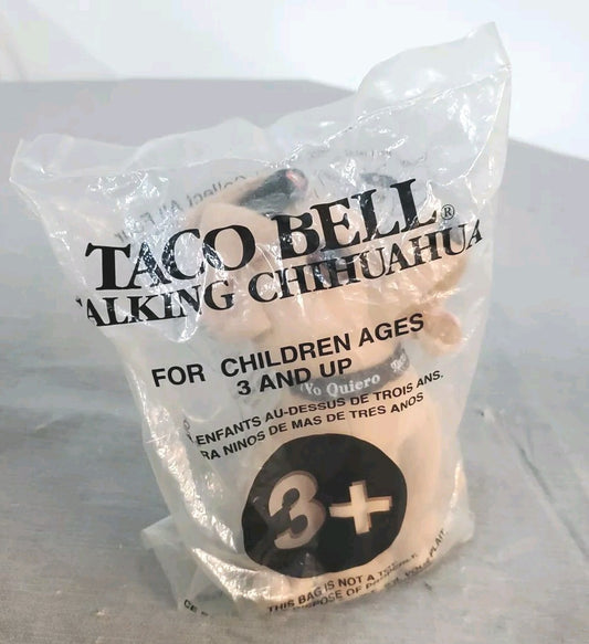taco bell talking chihuahua plush
