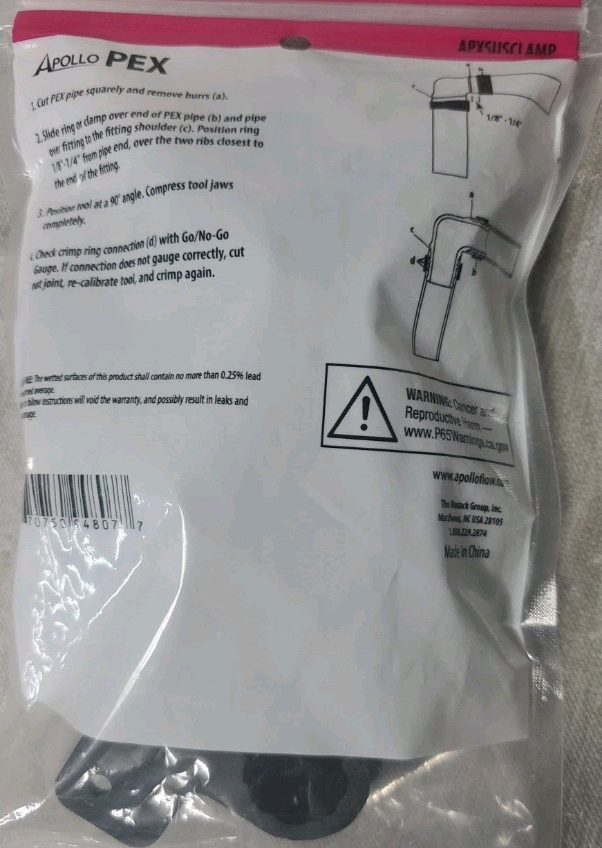 Apollo Pex 1/2" Insulated Suspension  Clamp New Open Pack 9 Pieces